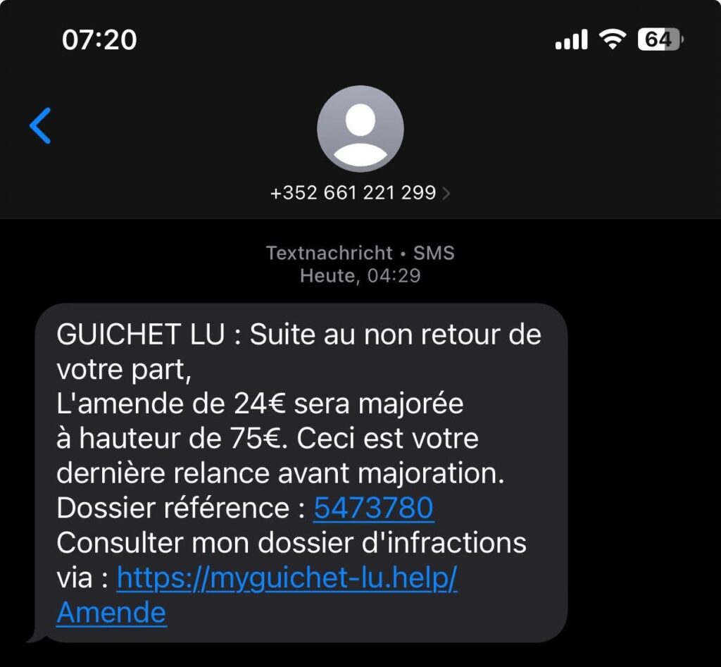 Phishing per SMS